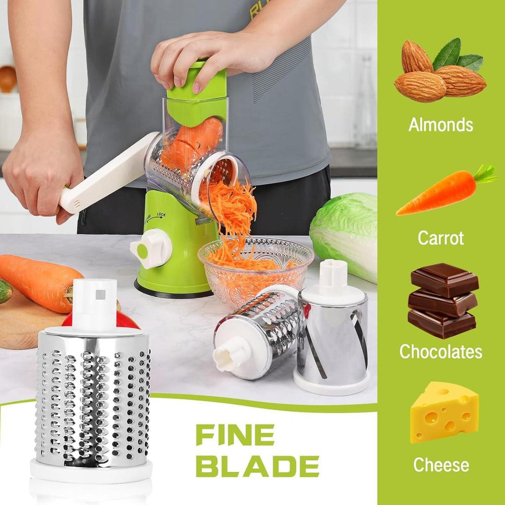 Multi functional Vegetable cutter with 3 Blades